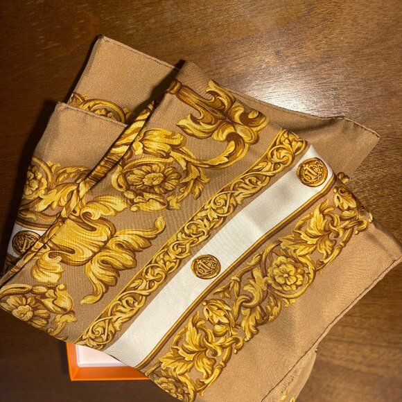 Authentic Vintage Christian Dior Silk Scarf - Picture 2 of 3